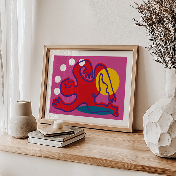 Relaxing Pink Poster