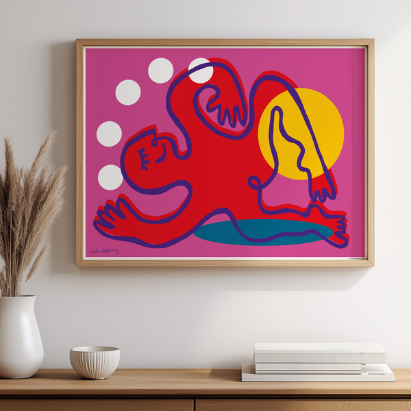 Relaxing Pink Poster