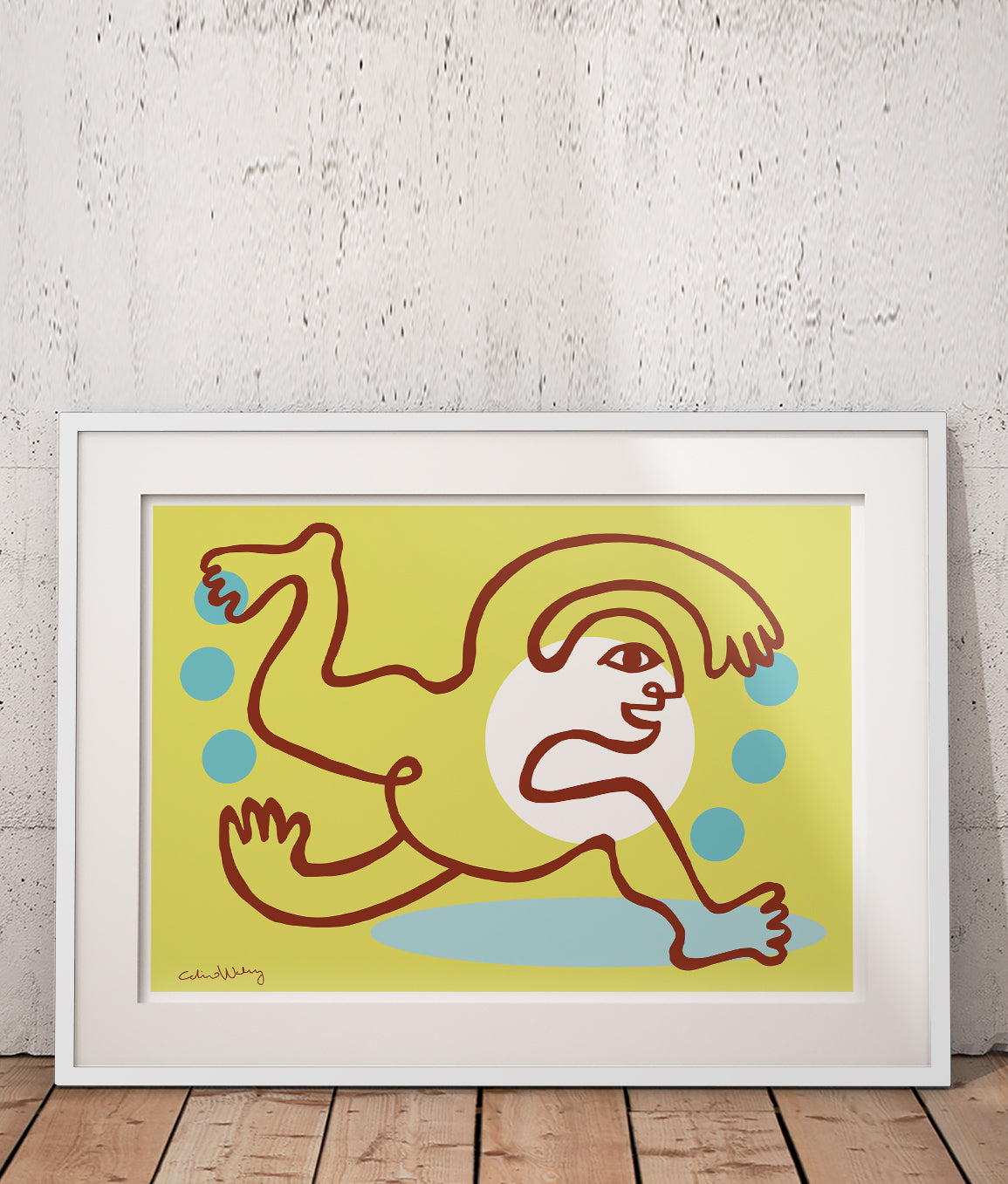 Runner in Green Poster