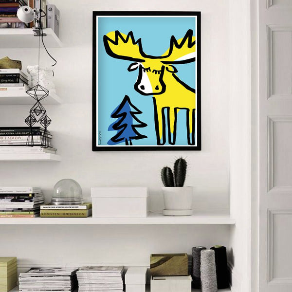 Swedish Moose Poster