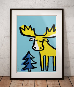 Swedish Moose Poster