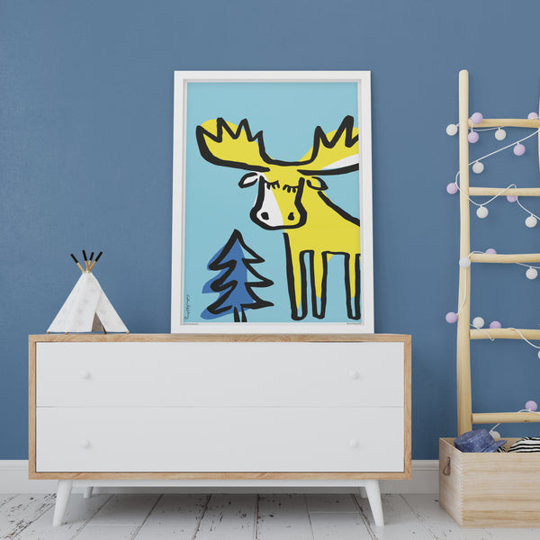 Swedish Moose Poster