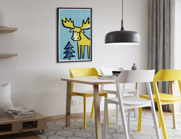 Swedish Moose Poster